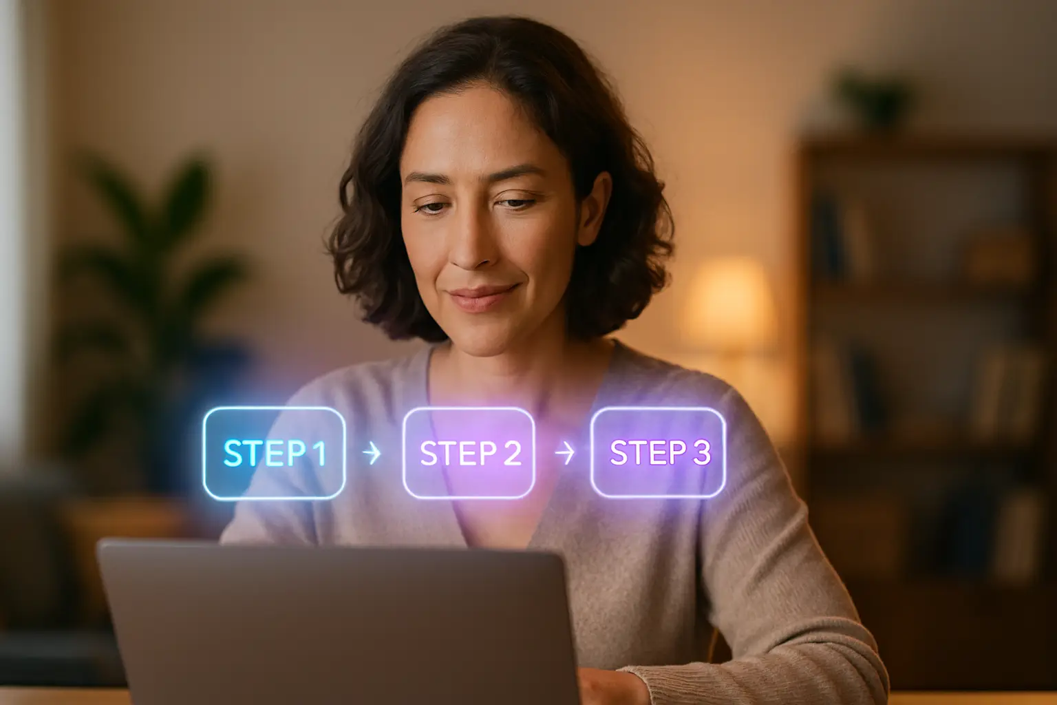 AI for Beginners at Work: 3 Simple Steps to Start Using AI Without Overwhelm AI for Beginners at Work – employee learning simple AI steps – AI Basics