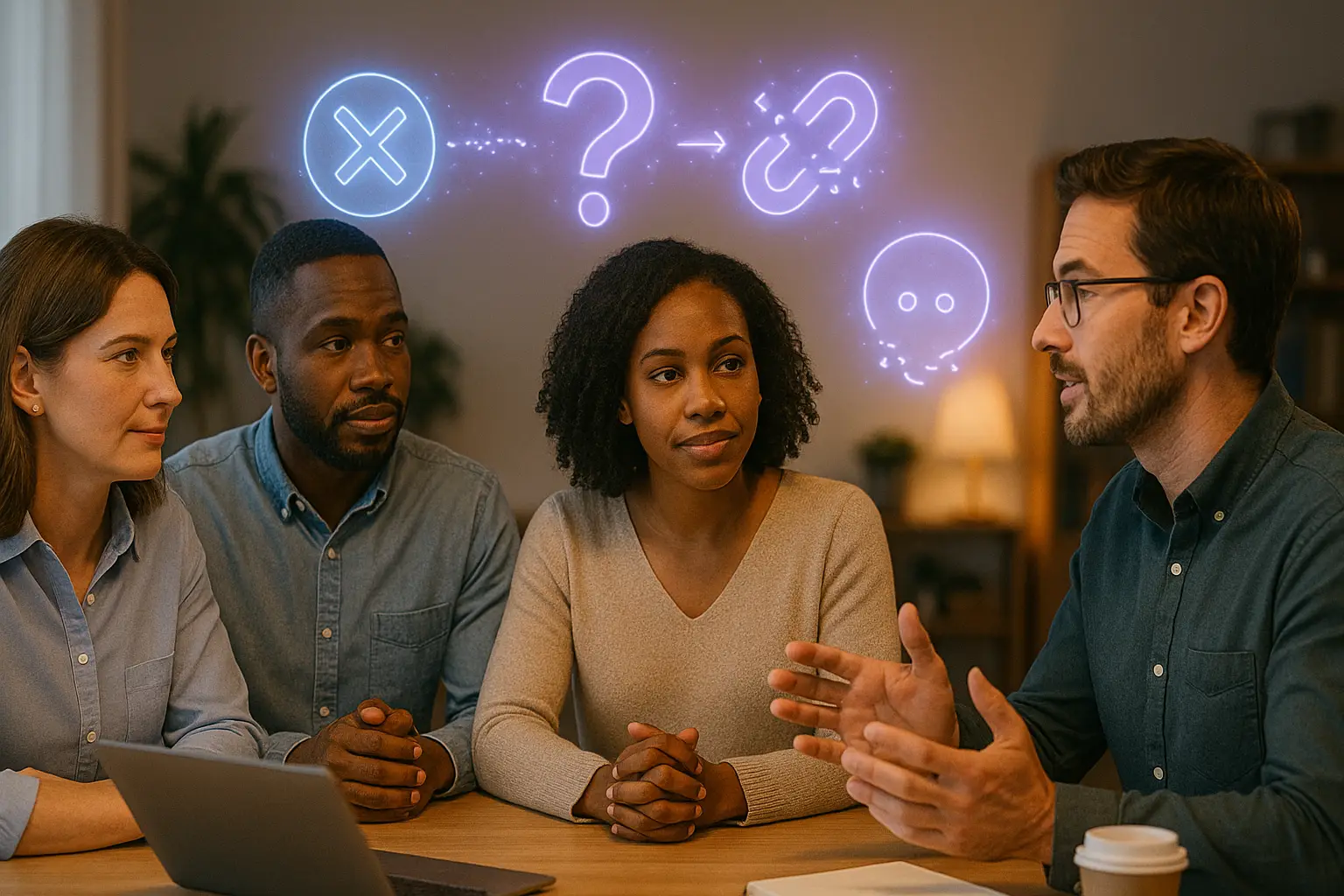 5 AI Myths at Work – professionals discussing AI misconceptions – AI Basics